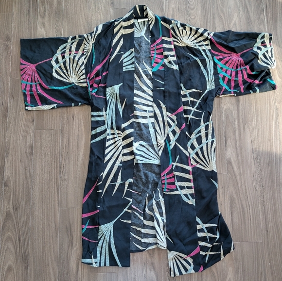 Maeve Tops - Maeve Anthropologie Kira Botanical Long Kimono Cover-up Jacket (Size XS/S)
